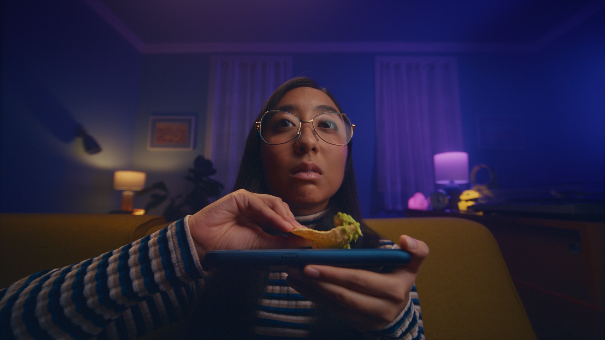 A still image from the Instacart commercial made by McGarrah Jessee.