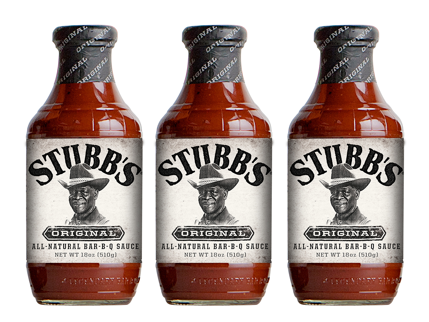 Stubb's Bar-B-Q packaging design for the Original sauce