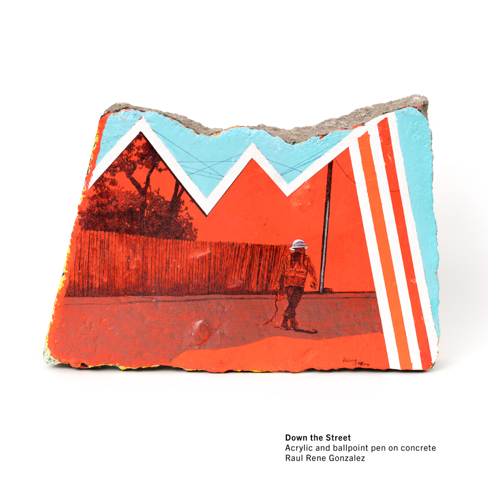 Painted rock artwork from the Whataburger Museum of Art