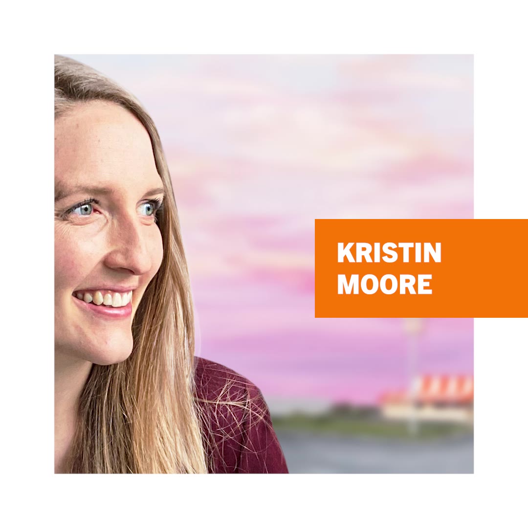 A featured artist from the Whataburger Museum of Art social campaign, Kristin Moore